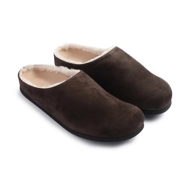 Woman by Common Projects 6166 Shearling Clogs in Coffee 39 - Picture 1 of 5